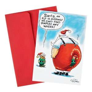   & NOBLE  Dimples The Missing Elf Christmas Boxed Card by Nobleworks