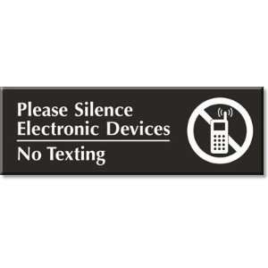 Please Silence Electronic Devices, No Texting (with Graphic) Outdoor 