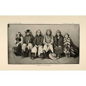  1904 Print Zuni Pueblo Indian Albino Women Men Children 