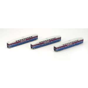  HO RTR Bombardier Cab/2 Coaches, ACE (3) ATH25922 Toys 