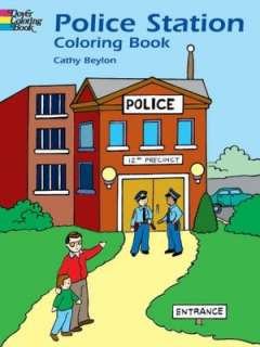    Police Station Coloring Book by Cathy Beylon, Dover Publications