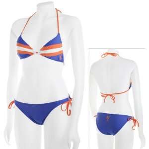    New York Mets Womens Striped String Bikini: Sports & Outdoors