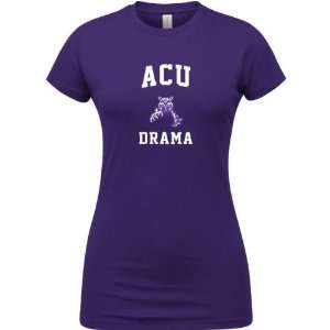  Abilene Christian Wildcats Purple Womens Drama Arch T 
