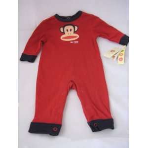   Infant New Born Baby Bodysuit Footies 3 6 Months Red Color New Baby