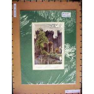   : C1790 Colour Print Bodiam Castle Ruins Architecture: Home & Kitchen