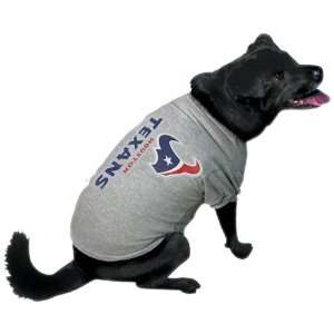  Houston Texans Ash Logo Pet T shirt (Large) Sports 