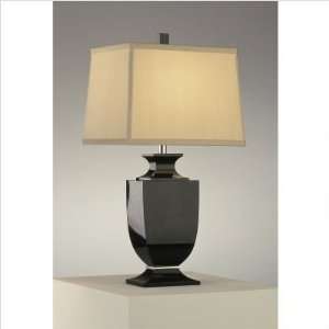   Artemis Accent Black Crystal Cafe Shade Table Lamp