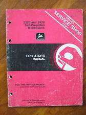 John Deere 2320 2420 Self Propelled Windrowers Operators Manual