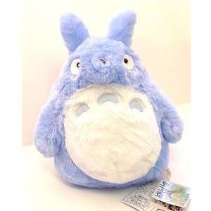   My Neighbor Totoro 11 Tall Blue Totoro Soft Plush Toy: Toys & Games