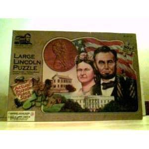 Large Lincoln Puzzle (50 Pieces) Picture of Mary and Abraham Lincoln 