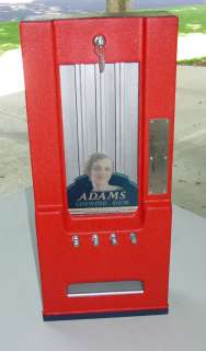 Vintage 4 Slot Adams Penny Gum Vending Machine  