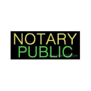  Notary Public Outdoor Neon Sign 13 x 32: Home Improvement