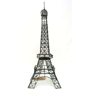  Eiffel Tower Paris, France, 14 Black Metal Wire Statue 