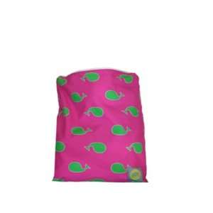    Itzy Ritzy Wet Happened Medium Wet Bag Whale Watching Pink: Baby
