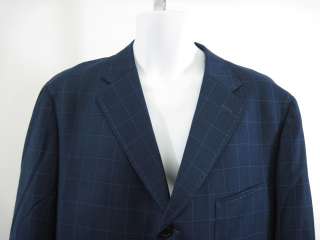 EREDI PISANO Mens Blue Wool Blazer Pants Suit Size 56  
