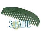Hand Carved Natural Nephrite Jade Comb  