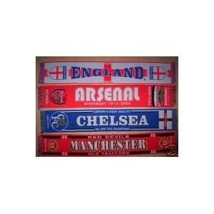  ENGLAND 54 x 9 Inch UK Great Britain SOCCER SCARF Football 