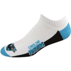   Carolina Panthers Color Block Ankle Socks   White: Sports & Outdoors