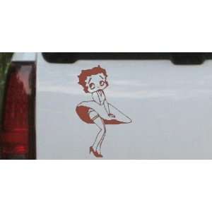 Betty Boop back skirt Cartoons Car Window Wall Laptop Decal Sticker 