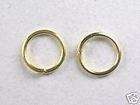 100 Gold Jump Rings 5mm+FREE 2 lobster clasps (2A6)  