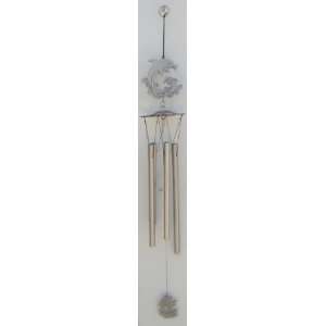    25 Inch 2 Jumping Dolphins   Wind Chime Patio, Lawn & Garden