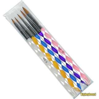 pc 2 Ways Acrylic Nail Art Brush Pen Cuticle Pusher  