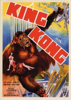 King Kong 27 x 40 Movie Poster , Fay Wray, Style F  