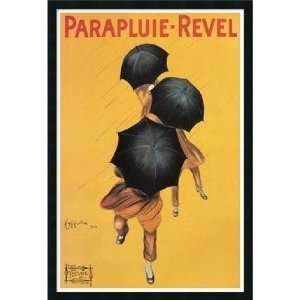 Parapluie Revel (ca. 1922) Framed with Gel Coated Finish by Leonetto 