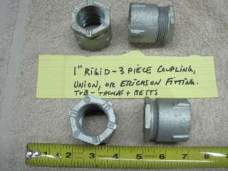 INCH RIGID 3 PIECE COUPLING+UNION+ERICKSON+CONNECTOR  