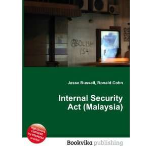  Internal Security Act (Singapore): Ronald Cohn Jesse 