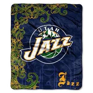  Utah Jazz NBA Micro Raschel Blanket (Street Series) (50x60 