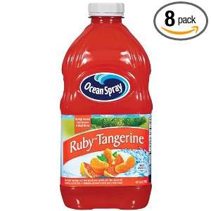 Ocean Spray Ruby Red Tangerine Grapefruit, 64 Ounce Bottles (Pack of 8 