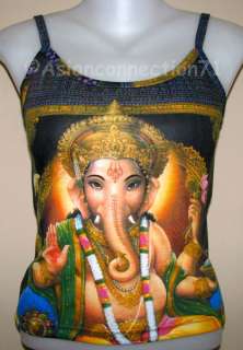 beautiful new hand printed GANESH art top   the Hindu Lord of 