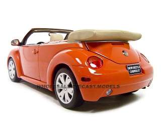 VOLKSWAGEN NEW BEETLE VW CABRIO ORANGE 1:18 AUTOART  