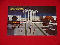 1962 Worlds Fair Seattle Science Pavillon Postcard  