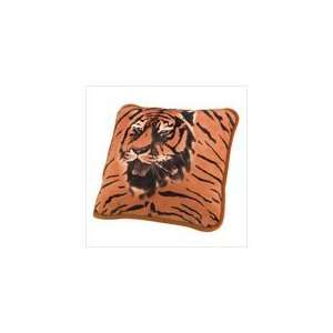  Wild Animal Print Tiger Portrait Accent Throw Pillow: Home 