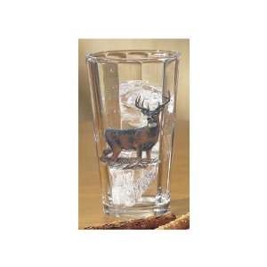 Wild Wings Whitetail Deer Mixer Glassware Set of 4