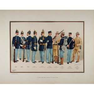  1899 U. S. Army Soldier Officer Uniforms Infantry 