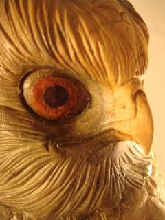 13 Bali Hand Carved Waru Wood Bird Majestic Owl Statue  