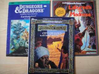 AD&D Adventure Modules Map/Covers Only~9503~9349~9128  