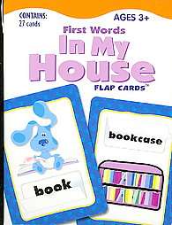 First Words in My House Flap Cards by Blues Clues 2006, Cards 
