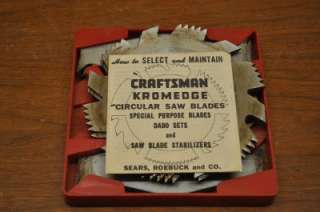   Craftsman Kromedge Circular Saw Blade Set  9 3248  D6/H1/2  