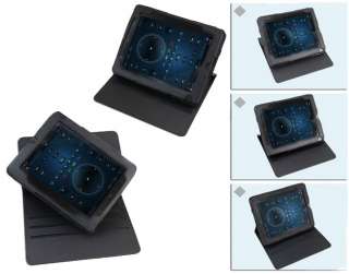 360 Degree Rotary Leather Folio Case for VIZIO 8 Inch Tablet with 