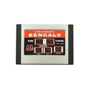  Cincinnati Bengals Scoreboard Desk Clock 6.5x9 Scoreboard 
