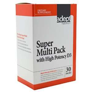  Adept Nutrition Super Multi Pack with High Potency D3 