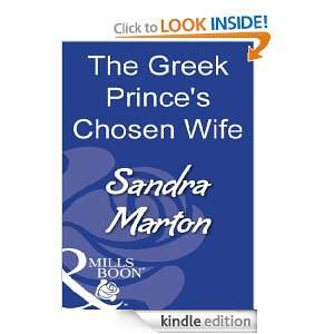 The Greek Princes Chosen Wife Sandra Marton  Kindle 