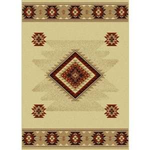  Italia Capa Ivory Southwestern Rug Color Ivory, Size 79 