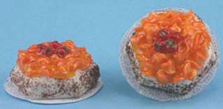 Dollhouse Artisan Miniature Orange Glazed Bakery Cake designed for the 