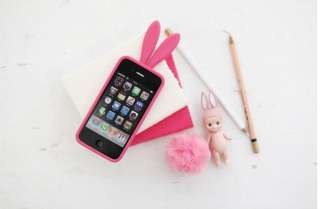 Korea Rabito iPhone4 Case Hot Pink 100% Authentic  