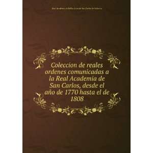   1808 Real Academia de Bellas Artes de San Carlos de Valencia Books